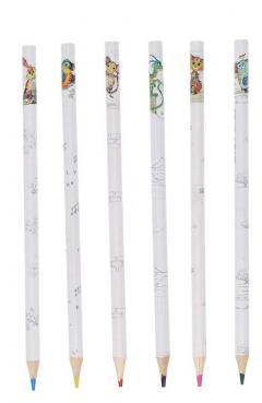 Set 6 creioane - Kook - Enfants Assortis