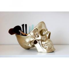 Suport decorativ - Skull Tidy Gold