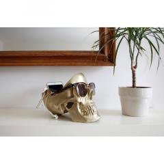 Suport decorativ - Skull Tidy Gold