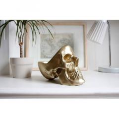 Suport decorativ - Skull Tidy Gold