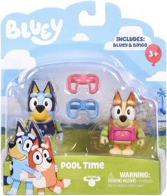 Set 2 figurine - Pool Time - Bluey and Bingo