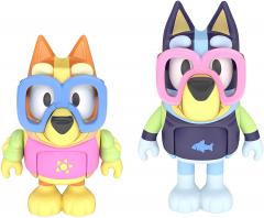 Set 2 figurine - Pool Time - Bluey and Bingo