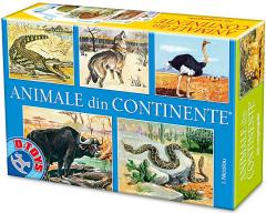 Joc educativ - Animale din Continente
