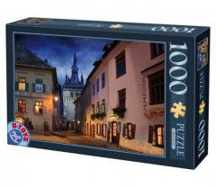 Puzzle 1000 piese - Imagini din Romania - Sighisoara - Noaptea