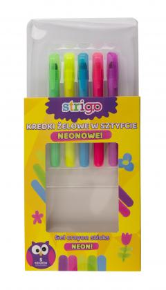 Set 5 creioane gel - Neonowe