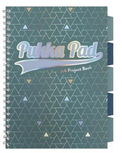 Caiet A4, dictando, cu spirala - Project Book - Verde