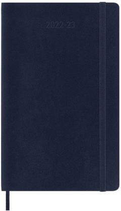 Agenda 2022-2023 - 18-Month Weekly Planner - Large, Soft Cover - Saphire Blue