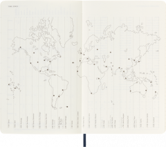 Agenda 2022-2023 - 18-Month Weekly Planner - Large, Soft Cover - Saphire Blue