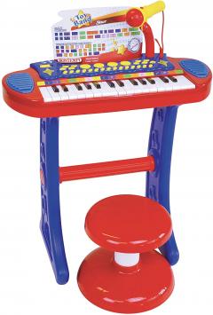 Jucarie - Electronic Organ with Legs with Stool and Microphone