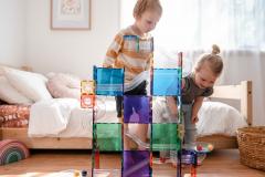 Set constructie - Magnetic Tiles - Ball Run Pack, 92 piese