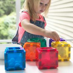 Set constructie - Magnetic Tiles - Starter Pack, 62 piese