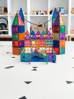 Set constructie - Magnetic Tiles - Creative Pack, 100 piese