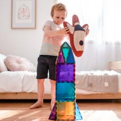Set constructie - Magnetic Tiles - Creative Pack, 100 piese