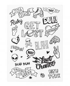 Tatuaje temporare - Cool School Mix