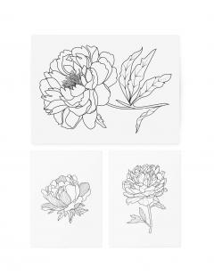 Tatuaje temporare - Graphic Flowers