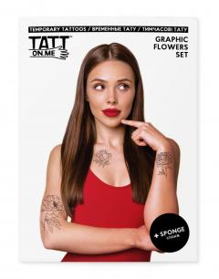 Tatuaje temporare - Graphic Flowers