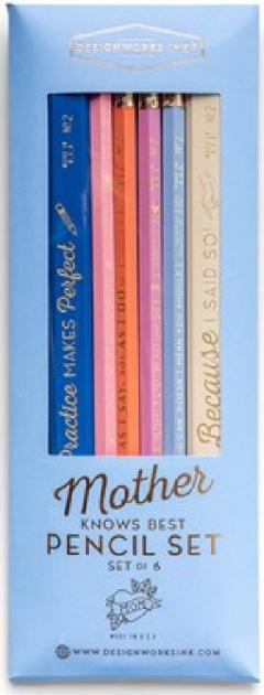 Set 6 creioane colorate - Mother Knows Best