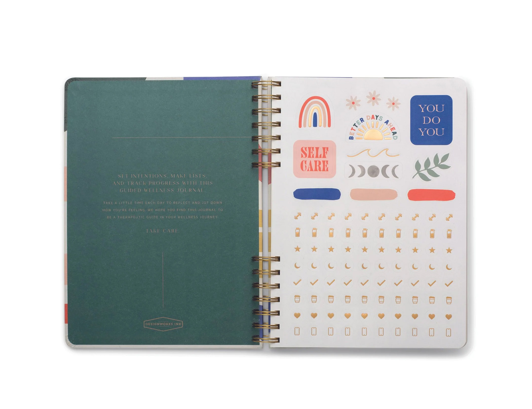 Jurnal Guided Wellness Journal Come As You Are Designworks Ink my-wellness-journal-wellness-recovery-progress-guided-health-tracker
