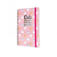 Agenda 2023 - 12-Month Weekly Diary - Spiral Bound, Large - Kitty