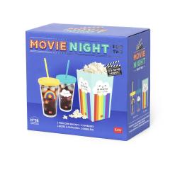 Set popcorn - Movie Night for Two - Bucket and Tumbler