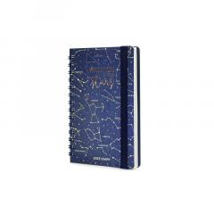 Agenda 2023 - 12-Month Weekly Diary - Spiral Bound, Small - Stars