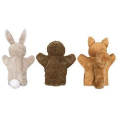 Marioneta din plus - Animale din padure (mai multe modele-culori, pret pe bucata)