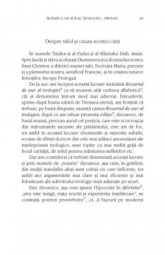 Rozariul de aur al teologiei. Prolog