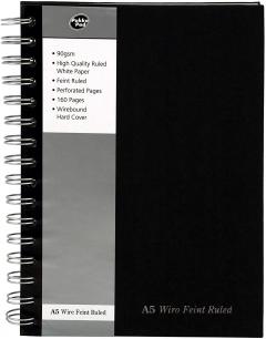 Caiet cu spirala - Pukka Pads - A5, Dictando, Negru