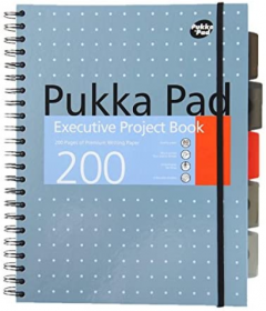 Caiet cu spirala - Executive Project - A4, Ruled - Metallic Blue