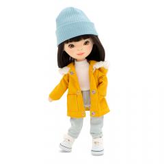 Papusa de plus - Lilu in a Mustard Parka, 32 cm