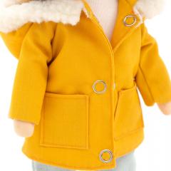 Papusa de plus - Lilu in a Mustard Parka, 32 cm