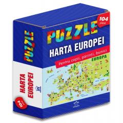 Puzzle 104 piese - Harta Europei