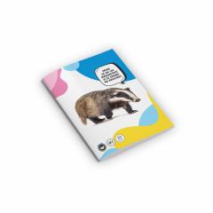 Caiet - Tip I, Bursuc, format A5, 24 file, capsat, gama Discover the wild