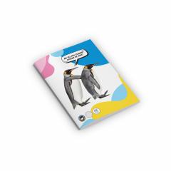 Caiet - Matematica, Pinguin, format A5, 48 file, capsat, gama Discover the wild
