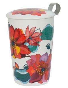 Cana cu infuzor si capac - TeaEve Poppy