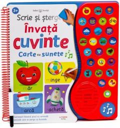 Scrie si sterge. Invata cuvinte. Carte cu sunete