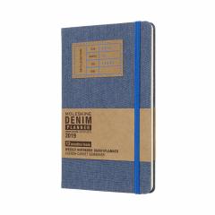 Planner Moleskine 2019 - Weekly Large Blue Denim