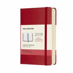 Planner Moleskine 2019 - Daily Pocket Red Hard