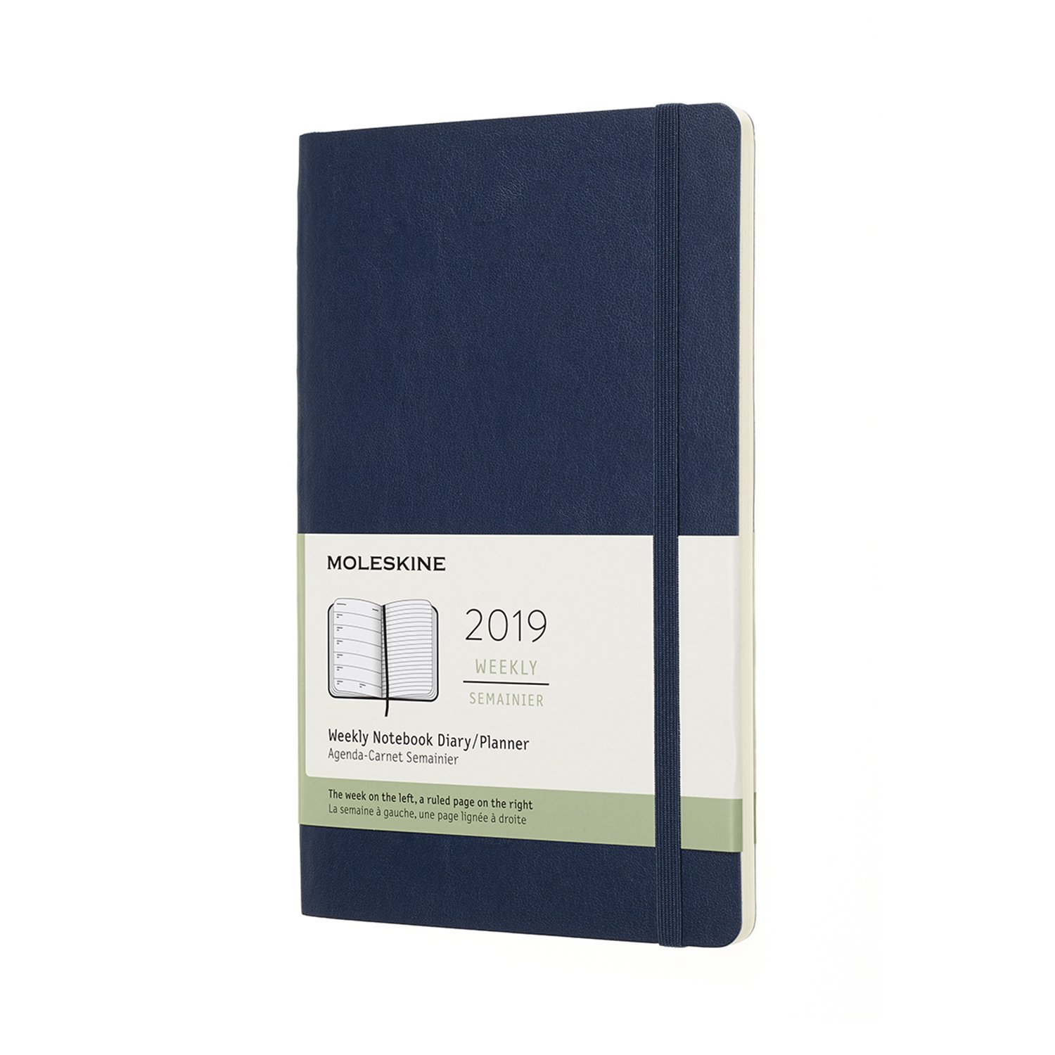 Planner Moleskine 2019 Weekly Large Blue Soft Moleskine