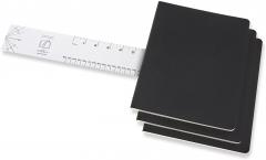 Set 3 caiete - Moleskine Cahier - Extra Large, Dotted - Black