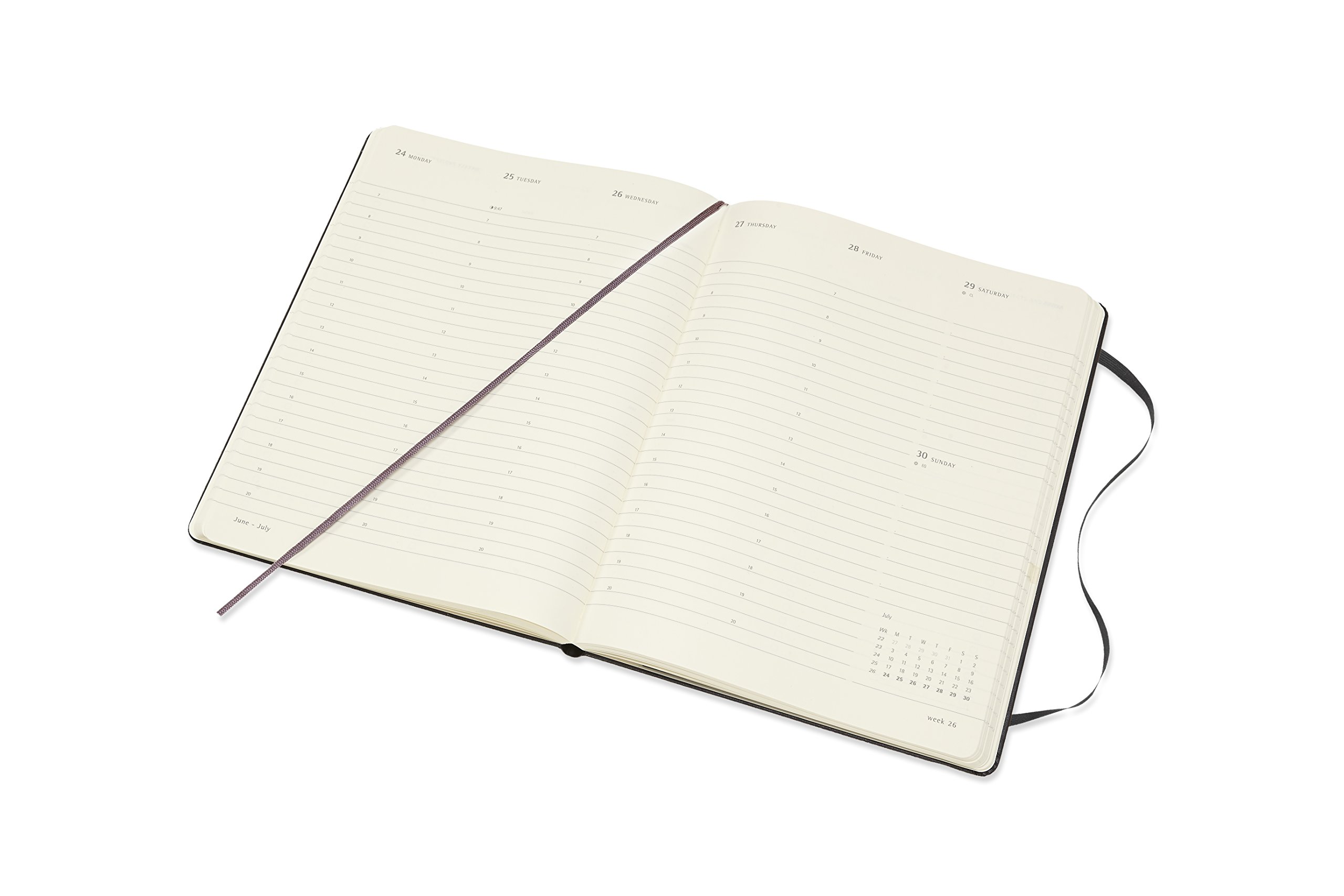 Planner Moleskine 2019 Pro Weekly XL Black Moleskine