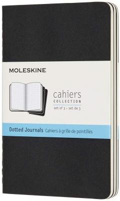 Set 3 caiete - Moleskine Cahier - Pocket, Dotted - Black