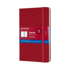 Carnet - Moleskine Two-Go Cranberry Red