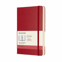 Planner Moleskine 2019 - Daily Large Red Hard