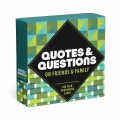Joc de carti - Quotes and Questions on Friends and Family: 100 Talk-Provoking Cards