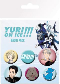 Set 6 insigne - Yuri on ice mix