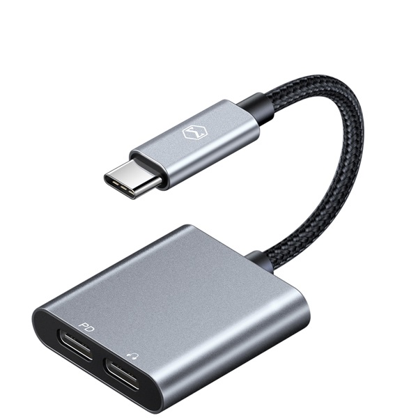 Adaptor - PD Fast Charging - Dual Type USB-C - Grey - Mcdodo
