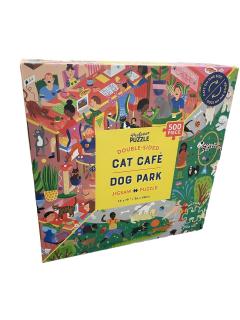 Puzzle - Cat Cafe & Dog, 500 piese