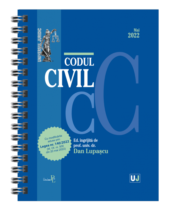 Codul civil. Mai 2022 (Editie spiralata)