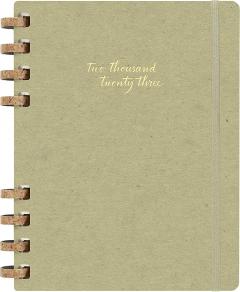 Agenda 2023 - 12-Months Weekly - Extra Large, Spiral, Hard Cover - Crush Olive